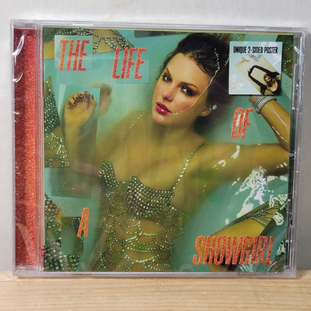 CD Taylor Swift: The Life Of A Showgirl + Unique 2-Sided Poster NEW / SEALED